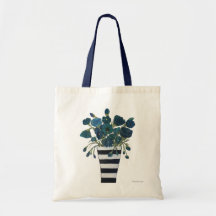 Flores azules con Bello Artes rayado del florero