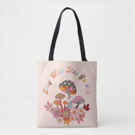 Bolso De Tela Flores boho retro coloridas groovic diseño floral