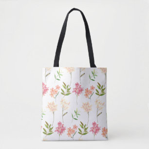 Bolso De Tela Flores botánicas imprimir estilo tradicional de ca