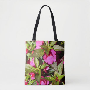 Bolso De Tela Flores brillantes de Busy Lizzie rosa