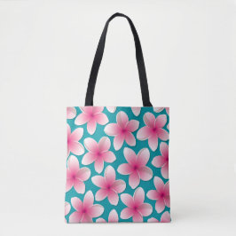 Bolso De Tela Flores brillantes de Frangipani/ Plumeria