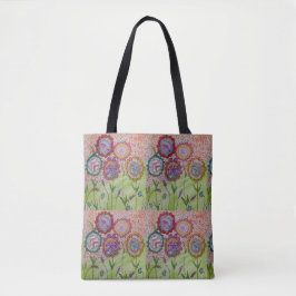 Bolso De Tela Flores caprichosas
