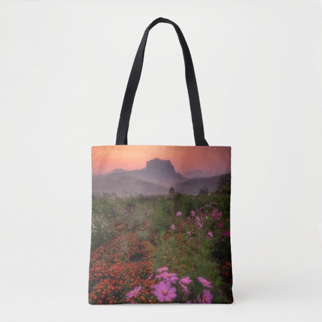 Bolso De Tela Flores | Chiang Dao, Chiang Mai, Tailandia (Anverso)