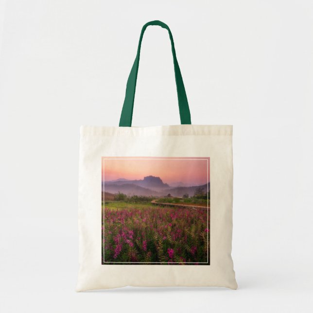 Bolso De Tela Flores | Chiang Dao, Chiang Mai, Tailandia (Frente)