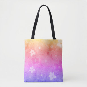 Bolso De Tela Flores coloridas y fundidas