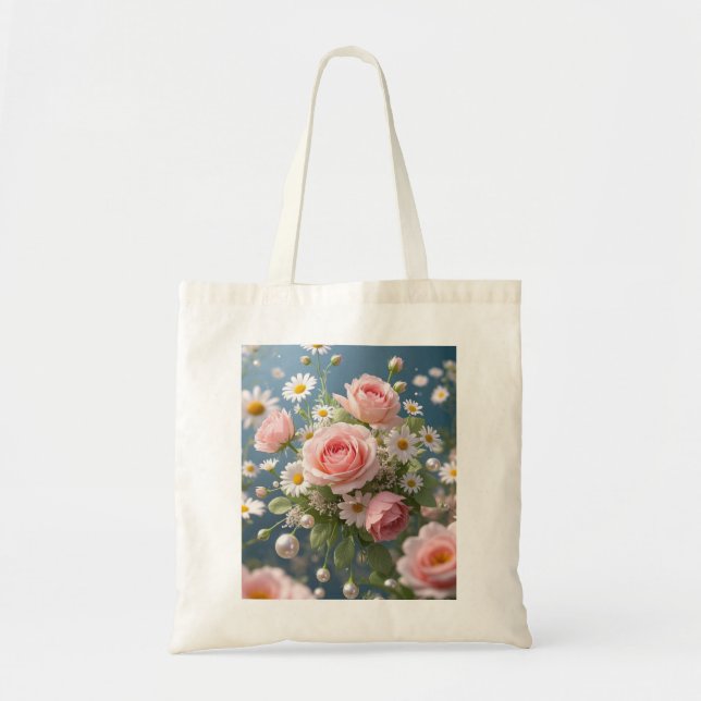 Bolso De Tela Flores con eterna elegancia extravagante (Frente)