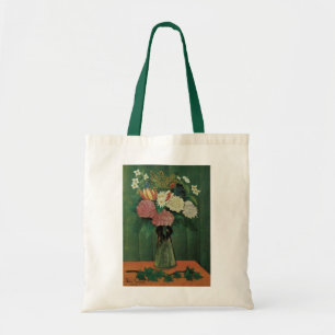 Bolso De Tela Flores con Hiedra de Henri Rousseau, Floral Vintag