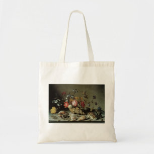 Bolso De Tela Flores, Conchas e Insectos Balthasar van der Ast