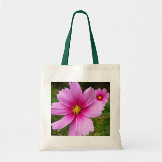 Bolso De Tela Flores Cosmos rosadas Flores silvestres