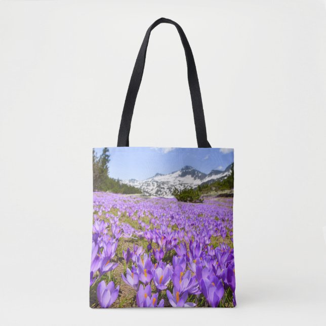 Bolso De Tela Flores | Crocus Pirin Mountain Park Bulgaria (Anverso)