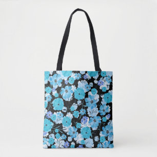 Bolso De Tela Flores de acuarela: Un Tapiz Delicado