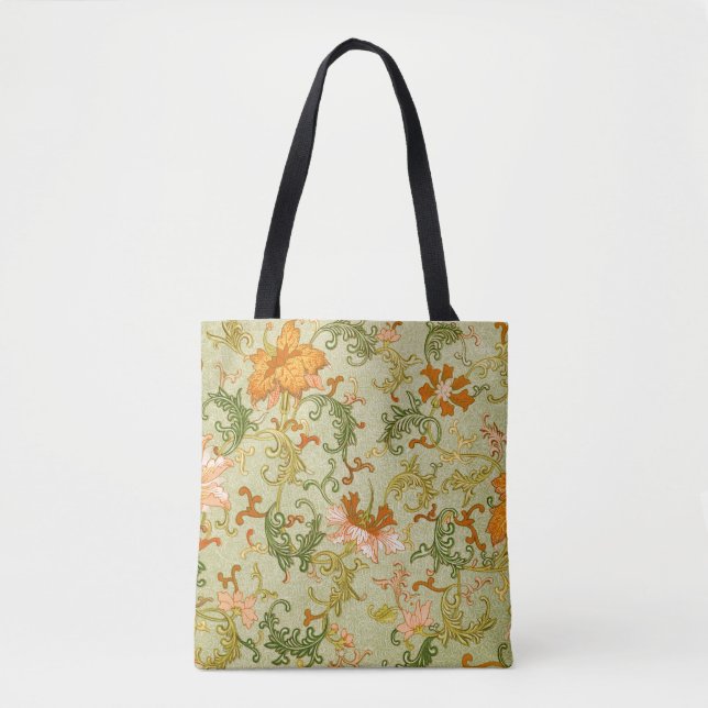 Bolso De Tela Flores de adorno chino Jones (Anverso)