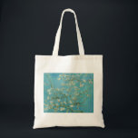 Bolso De Tela Flores de almendra originales<br><div class="desc">Flores de almendros por Vincent van Gogh en Arles y Saint-Rémy, al sur de Francia, de almendros florecientes. Los árboles floridos fueron especiales para van Gogh. Representaban el despertar y la esperanza. Los disfrutó estéticamente y encontró alegría al pintar árboles floridos. Los trabajos reflejan la influencia del impresionismo, el disvisionismo...</div>