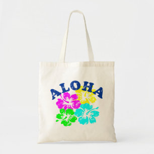 Bolso De Tela Flores de Aloha Vintage Tote Bag Hawai coloridas