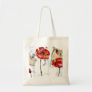 Bolso De Tela Flores de amapola