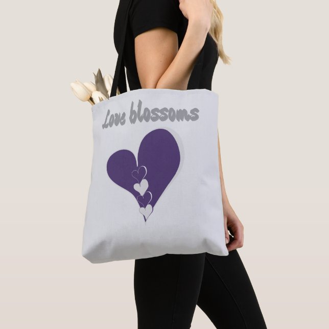 Bolso De Tela Flores de amor (Detalle)