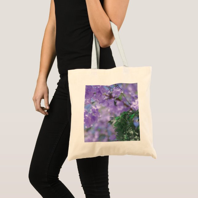 Bolso De Tela Flores de árbol de jacarandá morado (Anverso (producto))