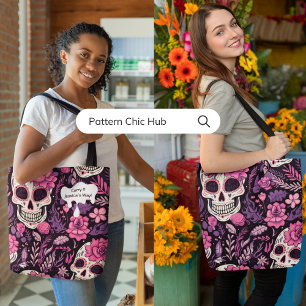 Bolso De Tela Flores de azucarero gótico Guay elegantes y modern