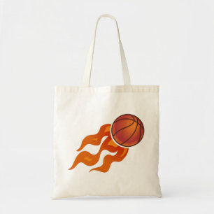 Bolso De Tela Flores de baloncesto