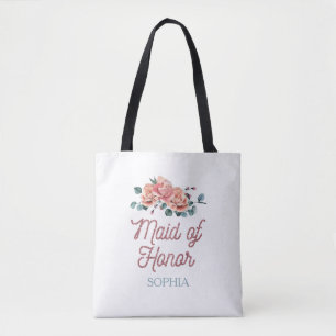 Bolso De Tela Flores de bodas venecianas maleza de honor