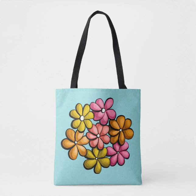 Bolso De Tela Flores de bonito colorida Girly (Anverso)