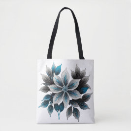 Bolso De Tela Flores de bonito y hojas