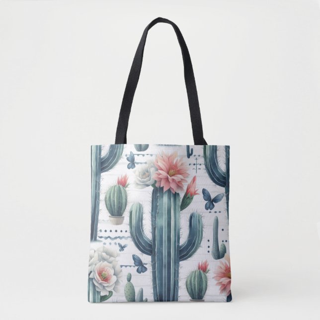 Bolso De Tela Flores de cactus (Anverso)