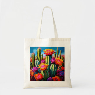 Bolso De Tela Flores de cactus