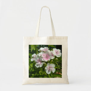 Bolso De Tela flores de carnaval blancas
