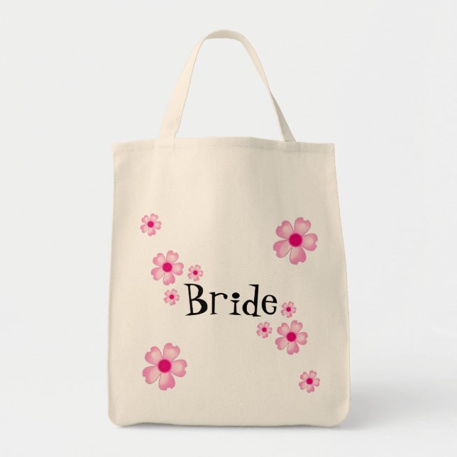 BOLSO DE TELA FLORES DE CEREZO (Frente)