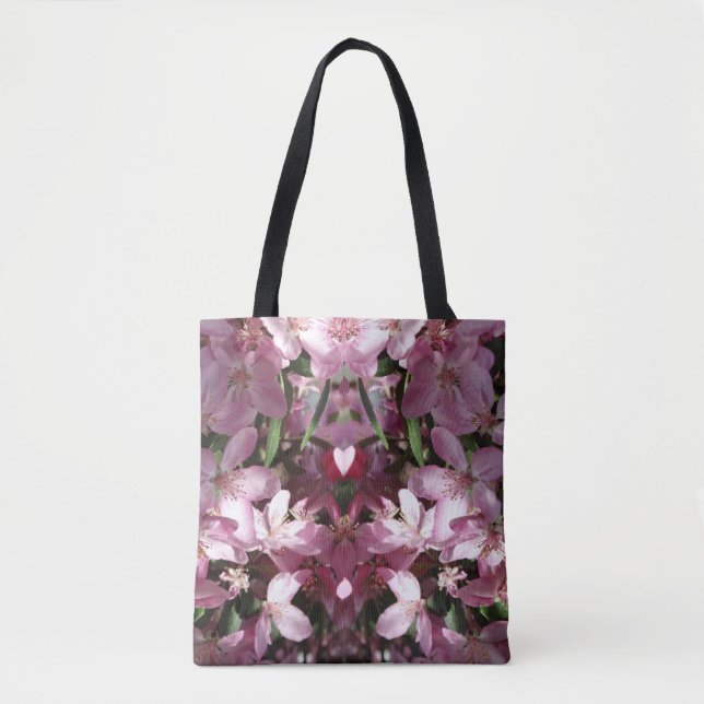 Bolso De Tela Flores de cerezo de primavera rosadas (Anverso)