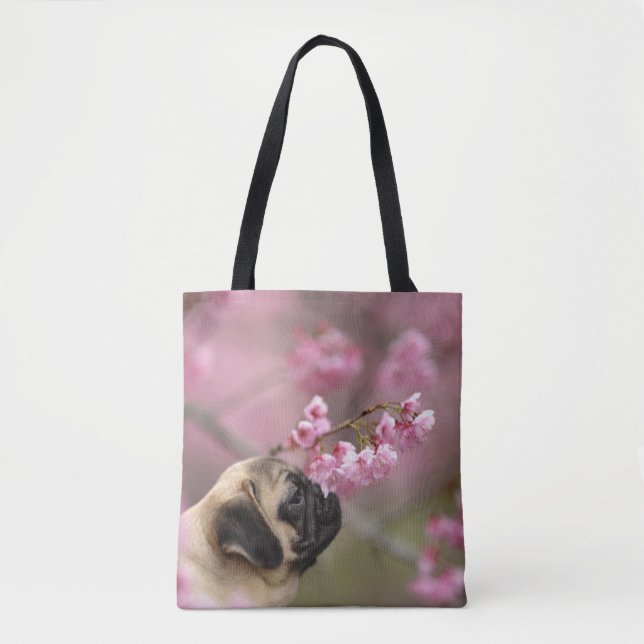 Bolso De Tela Flores de cerezo que huelen (Anverso)