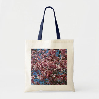 Bolso De Tela Flores de cerezo y flor de Blue Sky Spring