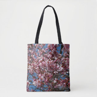 Bolso De Tela Flores de cerezo y flor de Blue Sky Spring