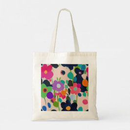 Bolso De Tela Flores de colores de flor rústica suave