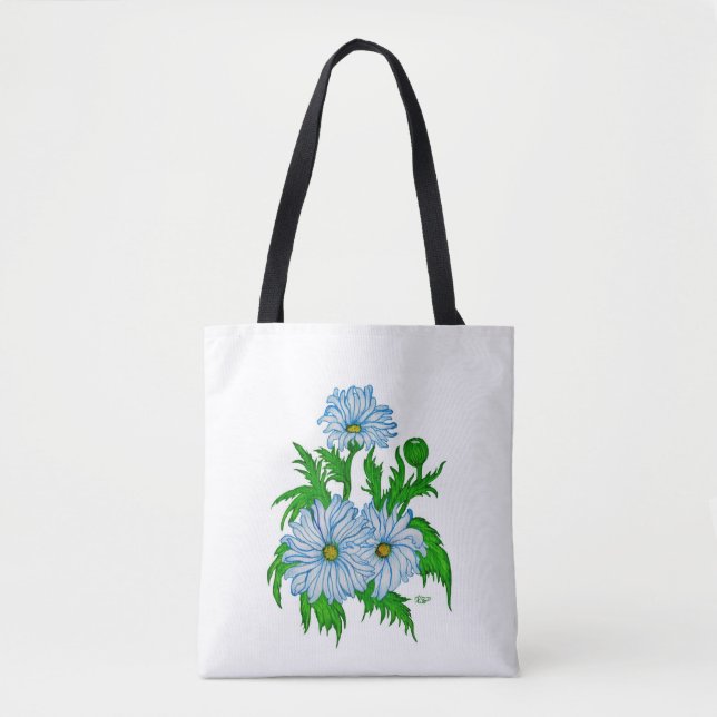 Bolso De Tela Flores de Daisies (Anverso)