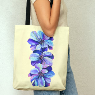 Bolso De Tela Flores de Delfino Moda de Moda Casual