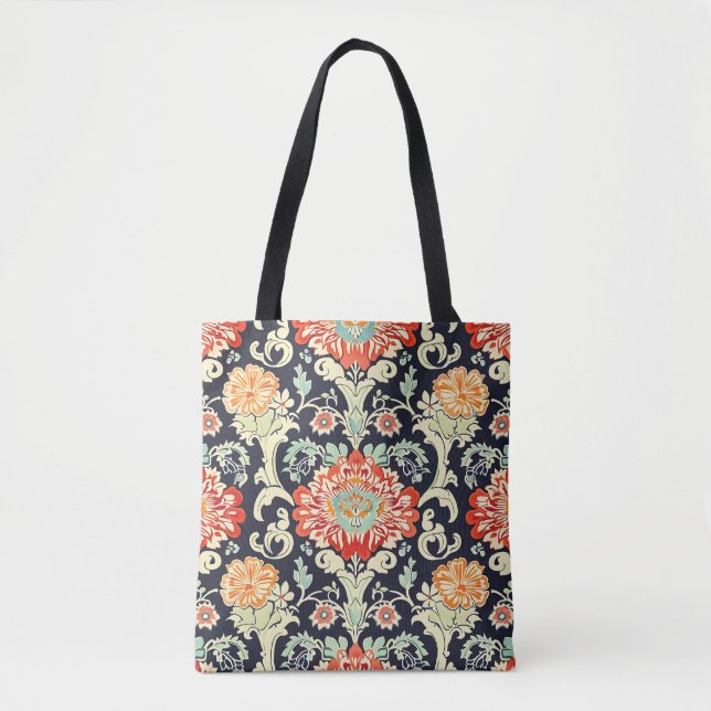 Bolso De Tela Flores de época (Anverso)