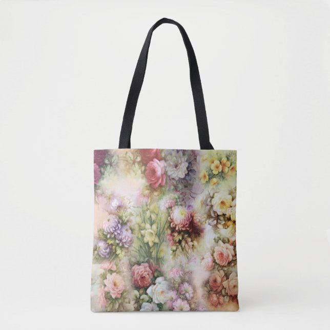 Bolso De Tela Flores de época (Anverso)