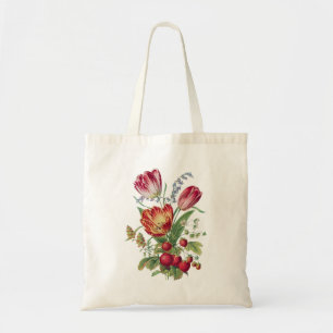 Bolso De Tela Flores de época I