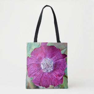 Bolso De Tela Flores de Faith Magenta Tote de adormidera