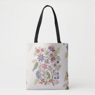 Bolso De Tela Flores de fantasía en bambú retro, vintage, jacobe