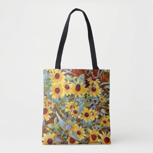 Bolso De Tela Flores de fe flores amarillas proverbios de Tote (Anverso)