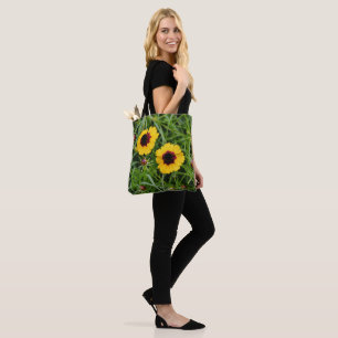 Bolso De Tela Flores de fe Salmo de Tote de flores silvestres am
