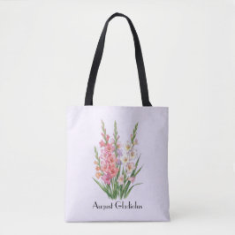 Bolso De Tela Flores de Gladiolo de Agosto