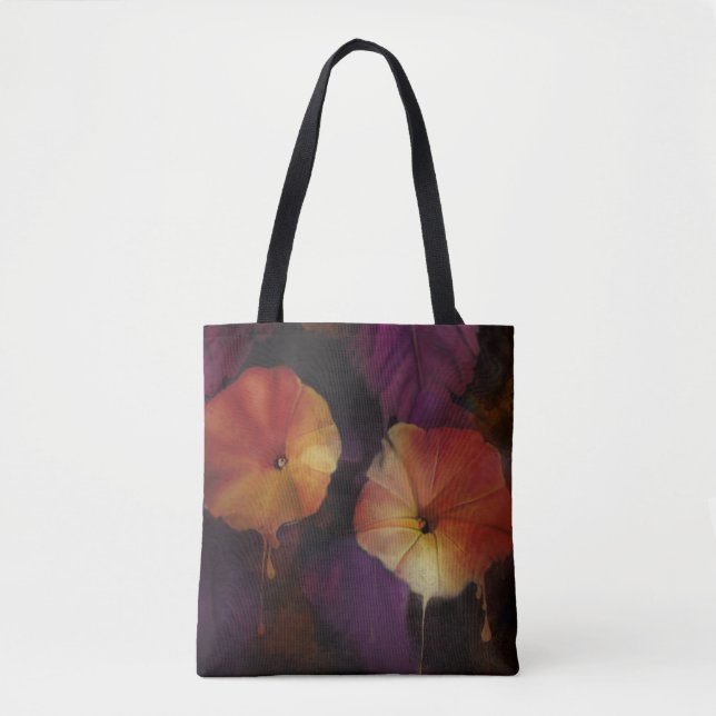 Bolso De Tela Flores de gloria matutina (Anverso)