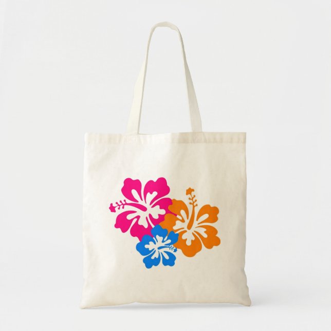 Bolso De Tela Flores de Hawái (Frente)