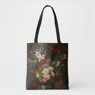 Bolso De Tela Flores de Henryka Beyer