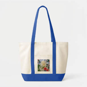 Bolso De Tela Flores de invierno y Holly