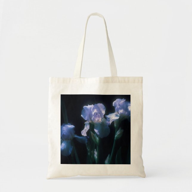 Bolso De Tela Flores de Iris al Crepúsculo (Frente)